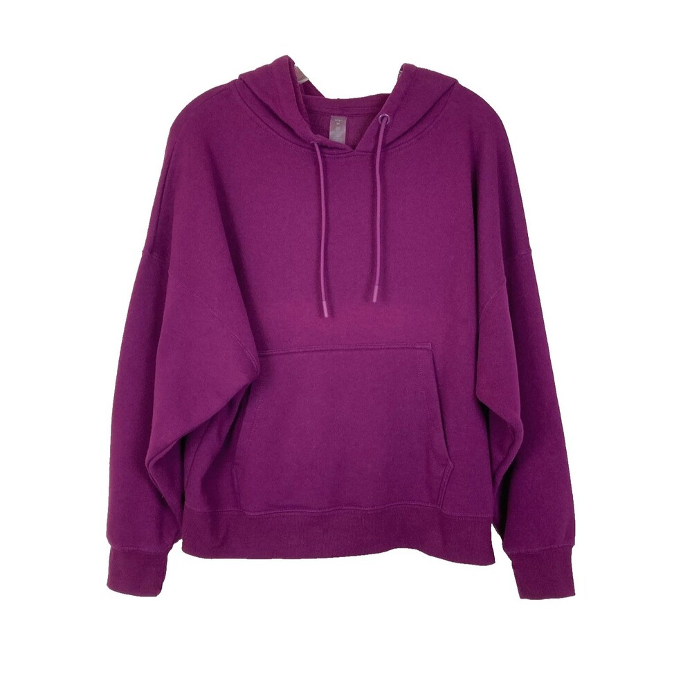 Dip Women's Hoodie Sweatshirt Size M Purple Wine Pocket